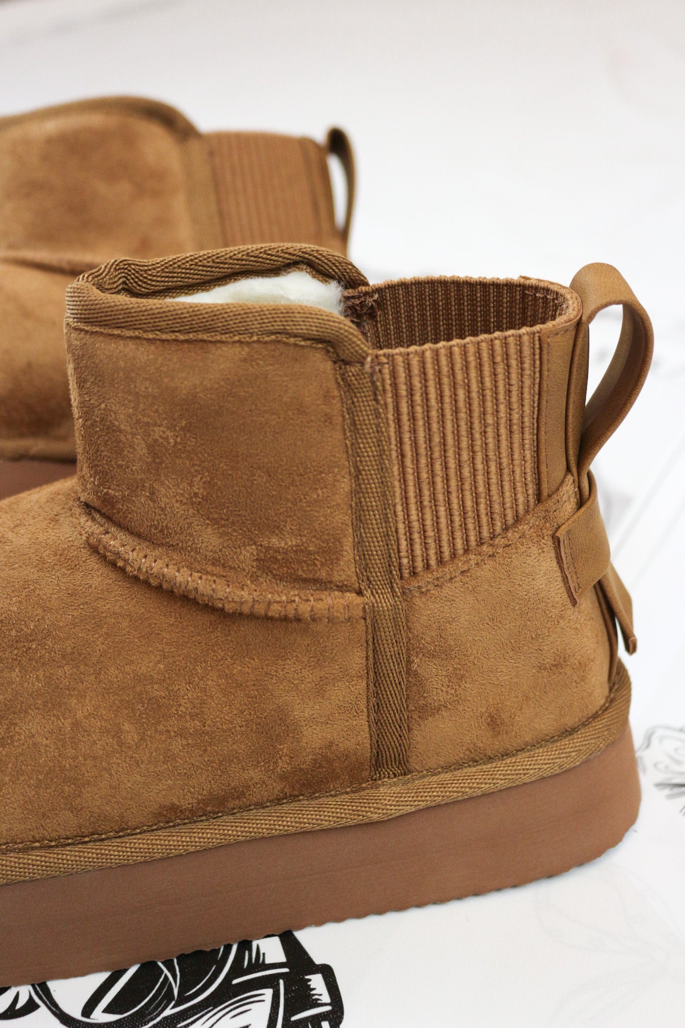 Brooklyn Tan Suede Ankle Boots