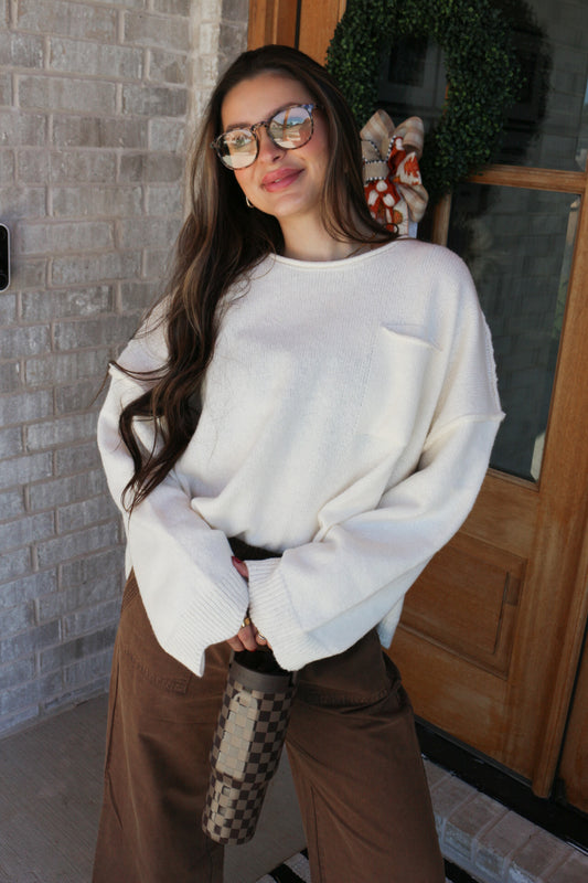 Fell Into Place Sweater -2 Colors