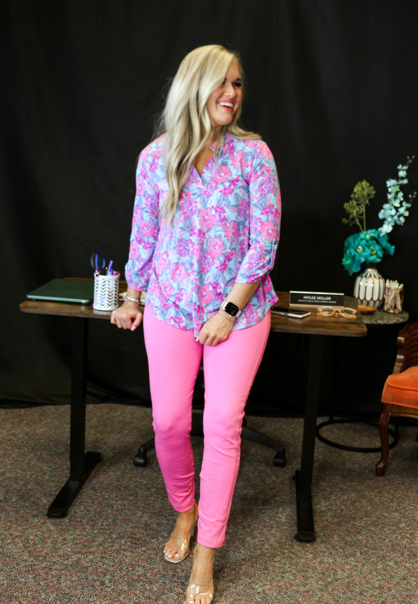 The Office Skinny Pant Pink
