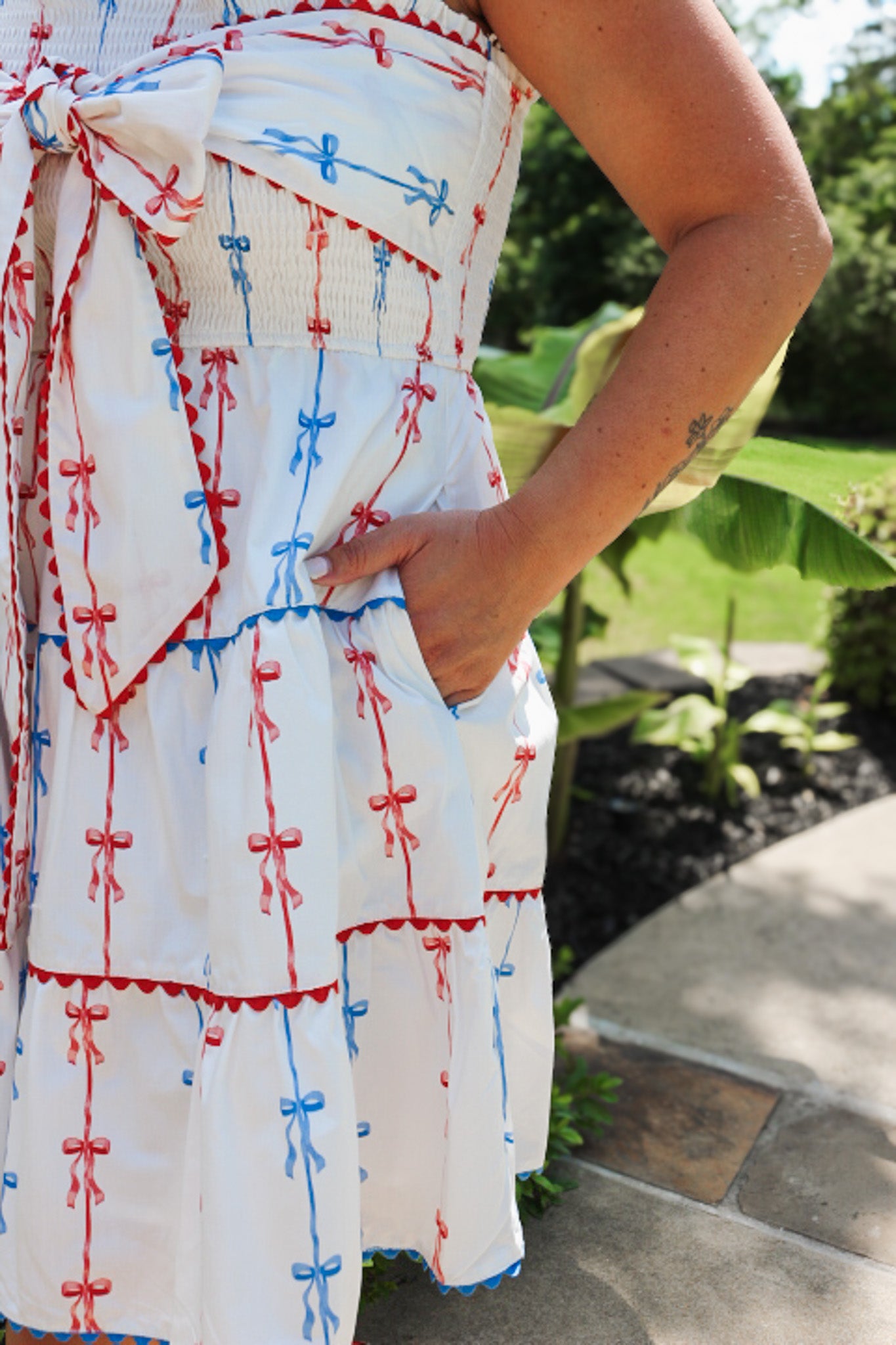 American Sweetheart Off White Bow Dress