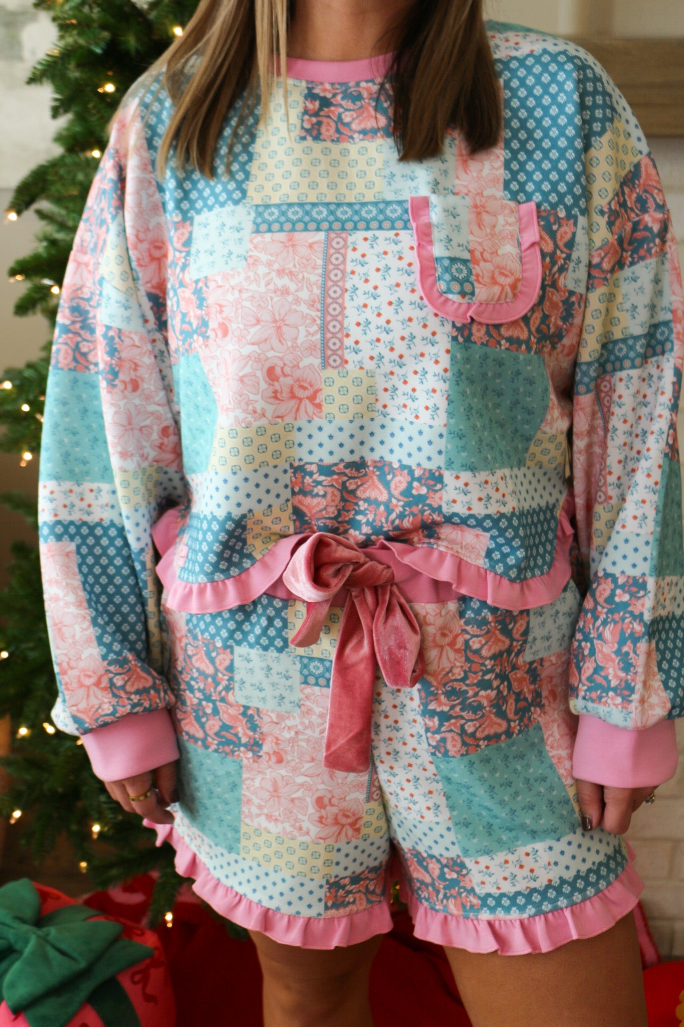 Day Of Resting Ruffle PJ Set -2 Colors