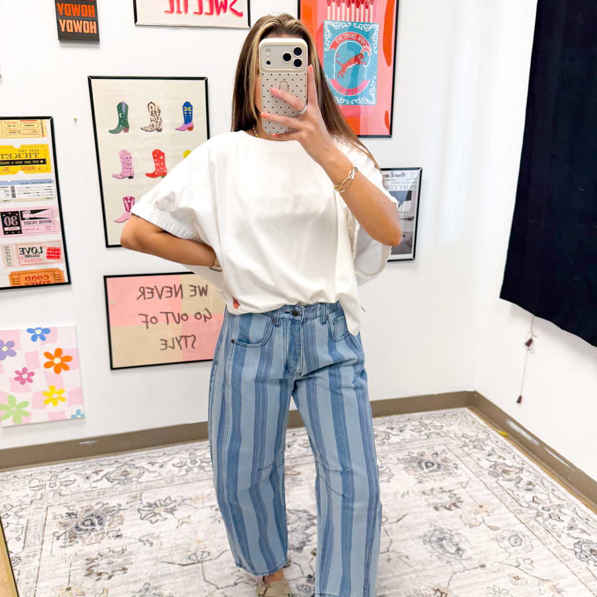 Fresh Basics Solid Oversized Top