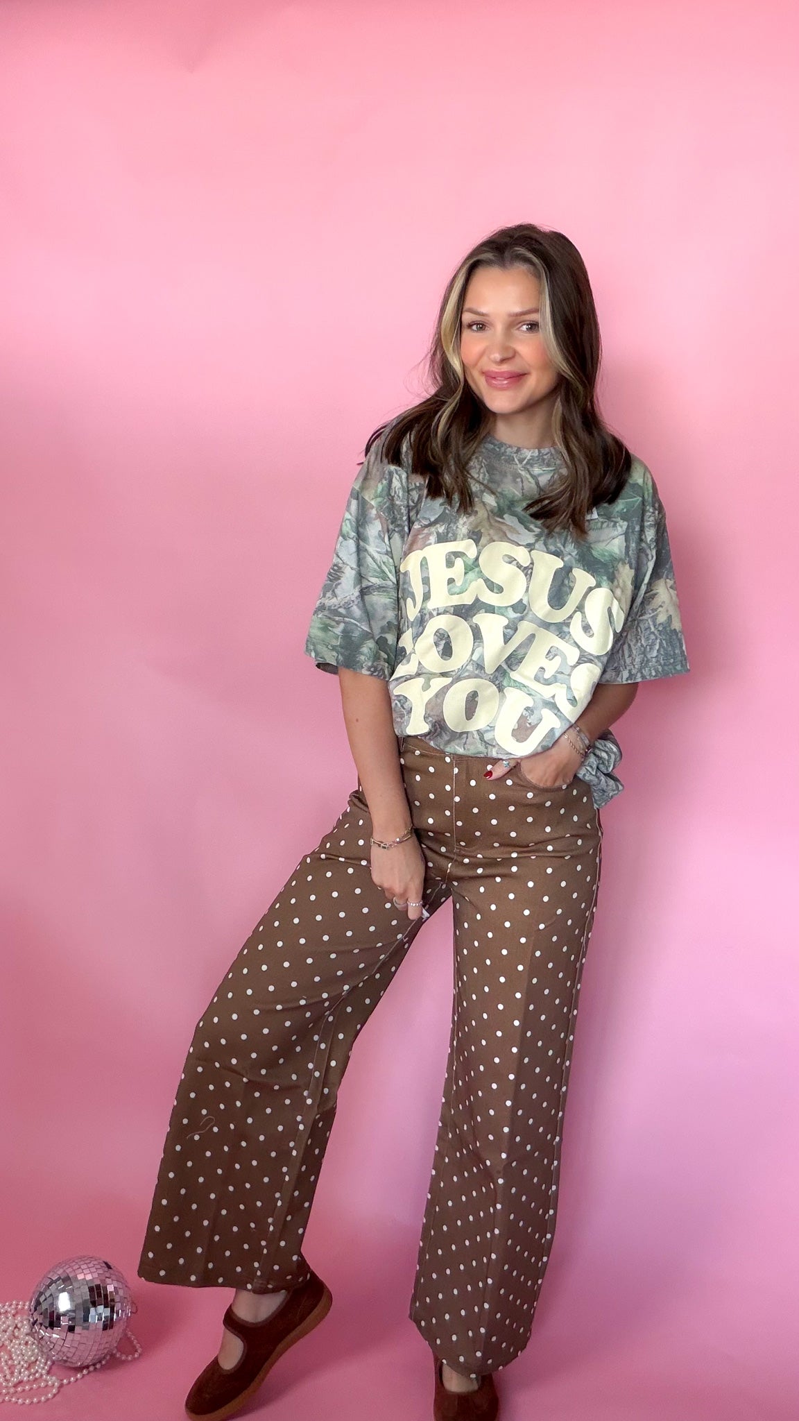Jesus Loves You Heavyweight Camo Unisex Tee