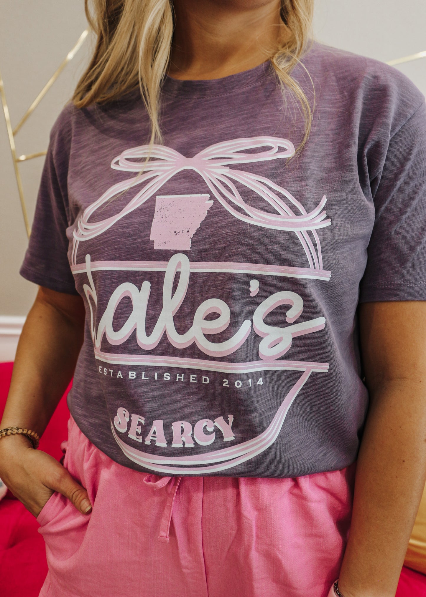 Plum Dales Bow Graphic Tee