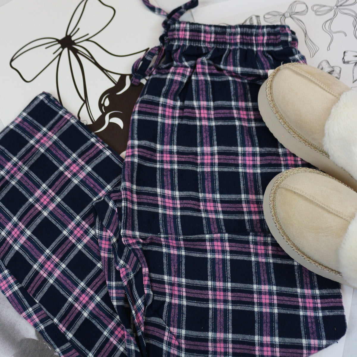 Womens Plaid PJ Pants