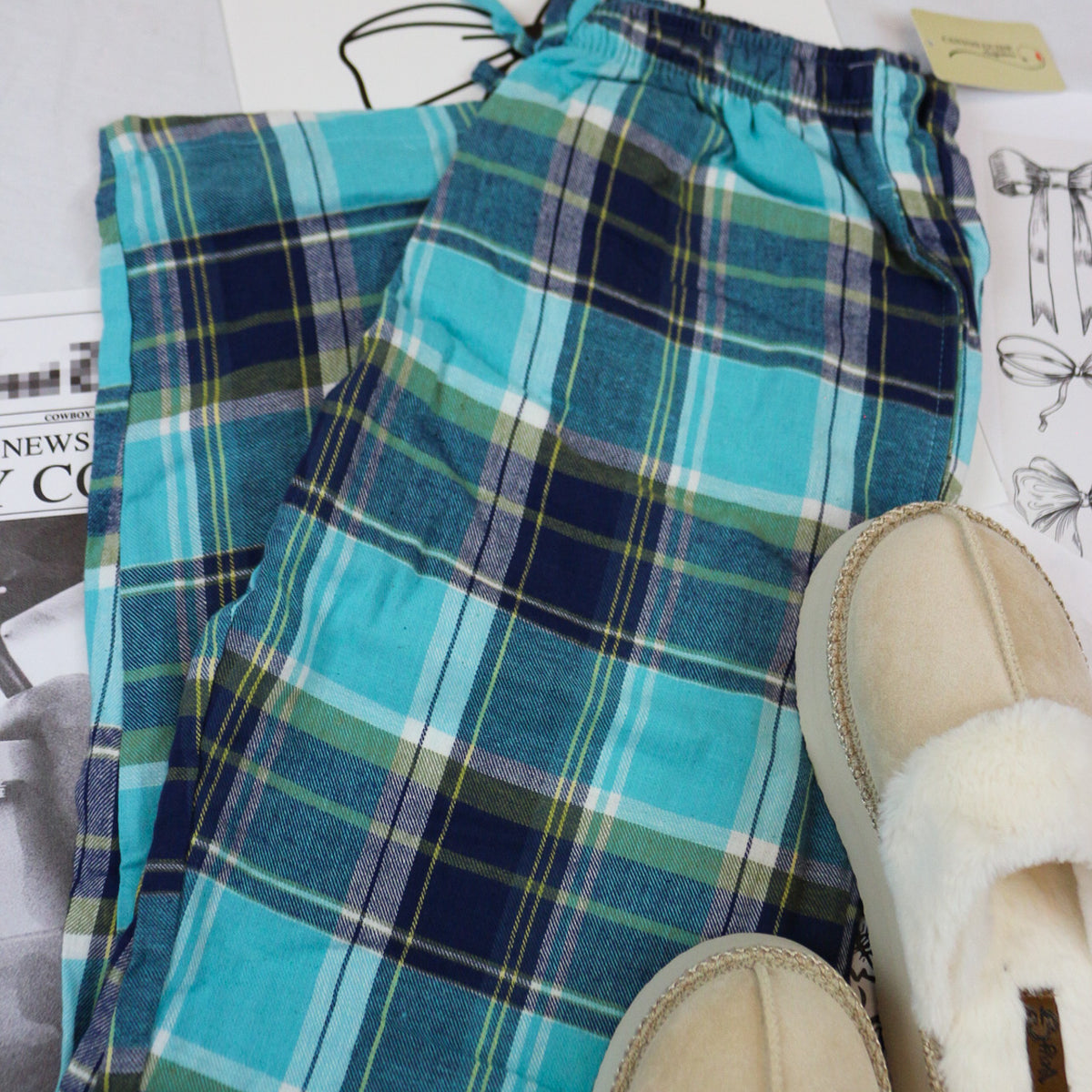 Womens Plaid PJ Pants