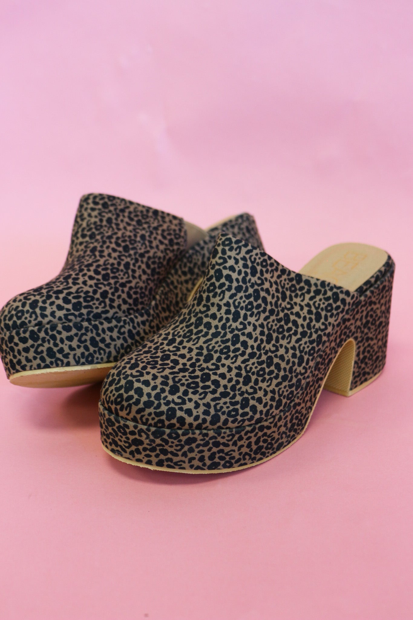 Jayde Leopard Platform Clog By Matisse