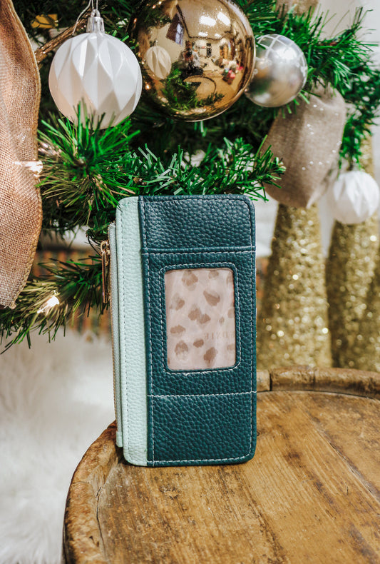 Green Essentials Only Zipper Wallet