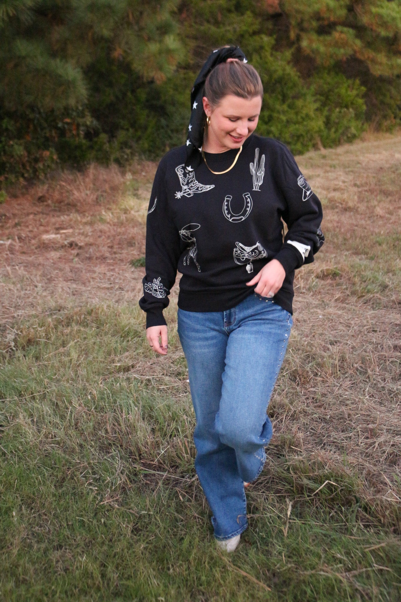 Women's Wrangler Icons Black Sweatshirt