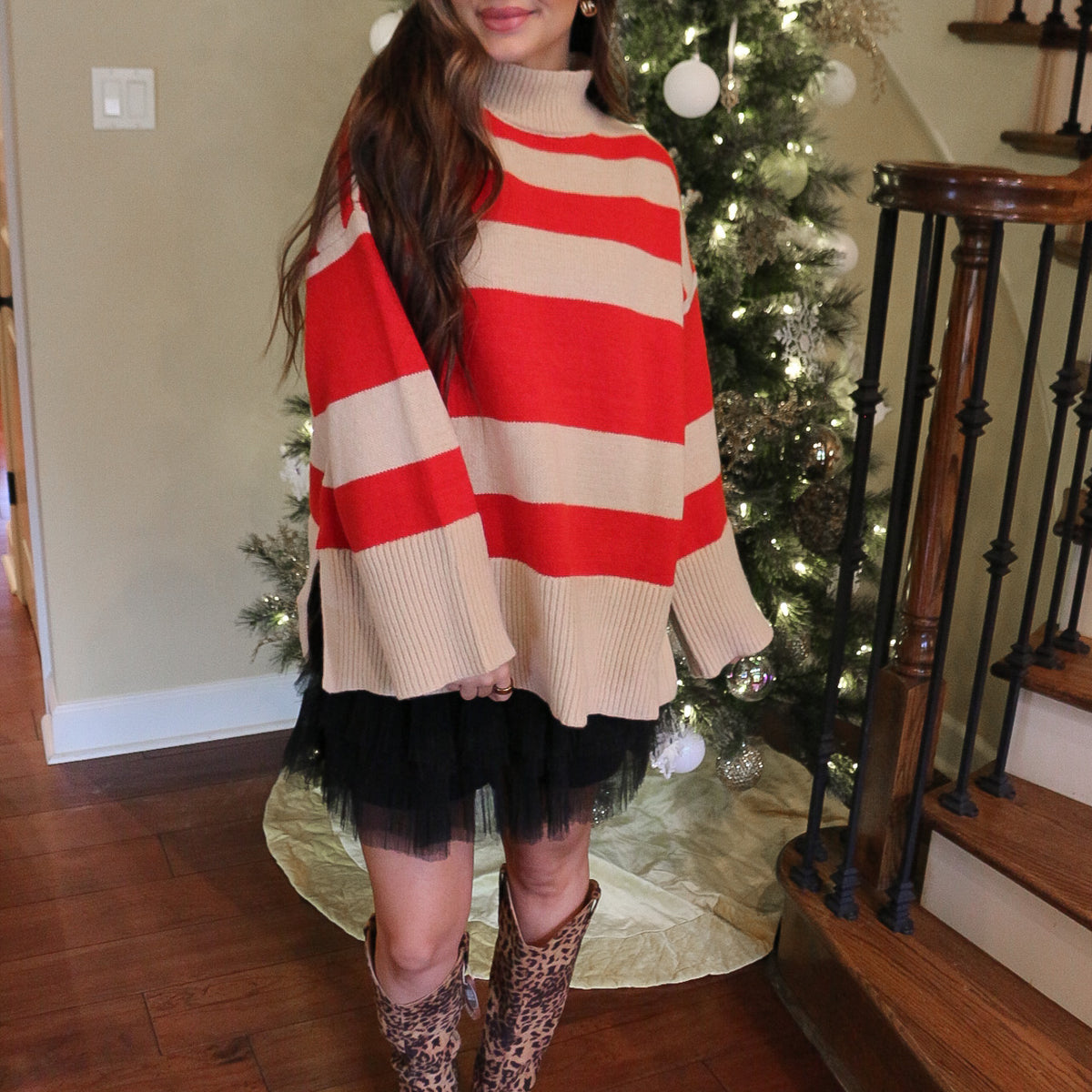 Surprise Surprise Costner Striped Sweater