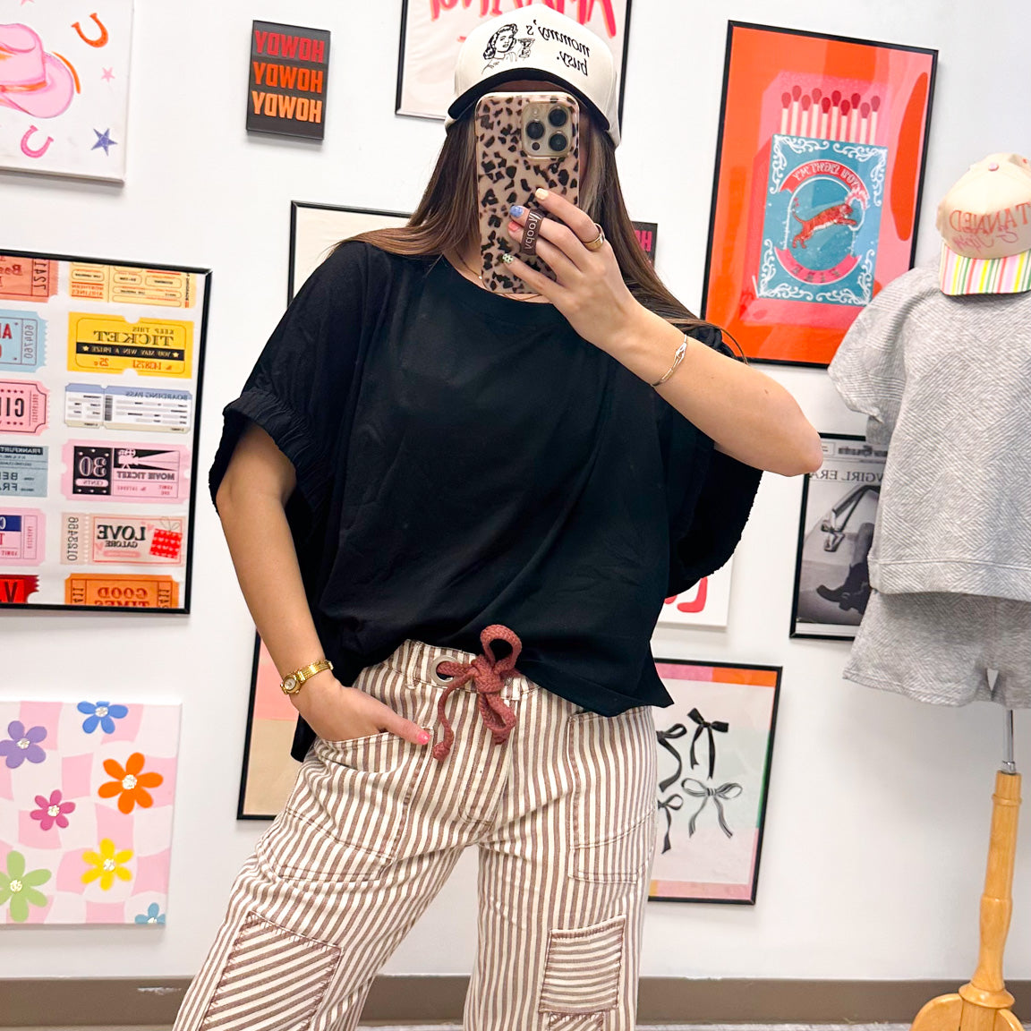 Fresh Basics Solid Oversized Top