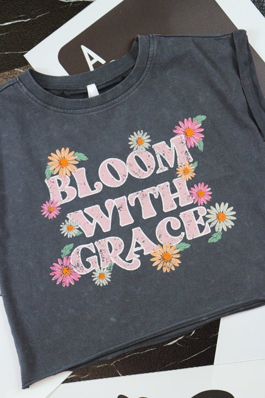 Youth Girl's Bloom With Grace Graphic Tee