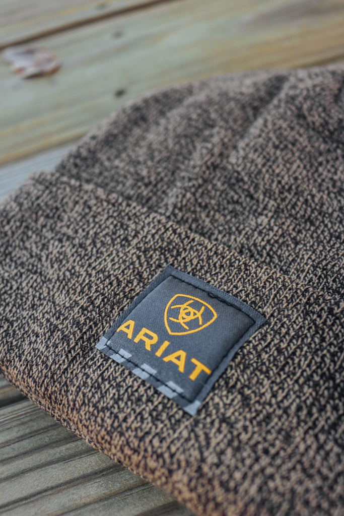 Ariat Rebar Watch Cap - Heather Brown