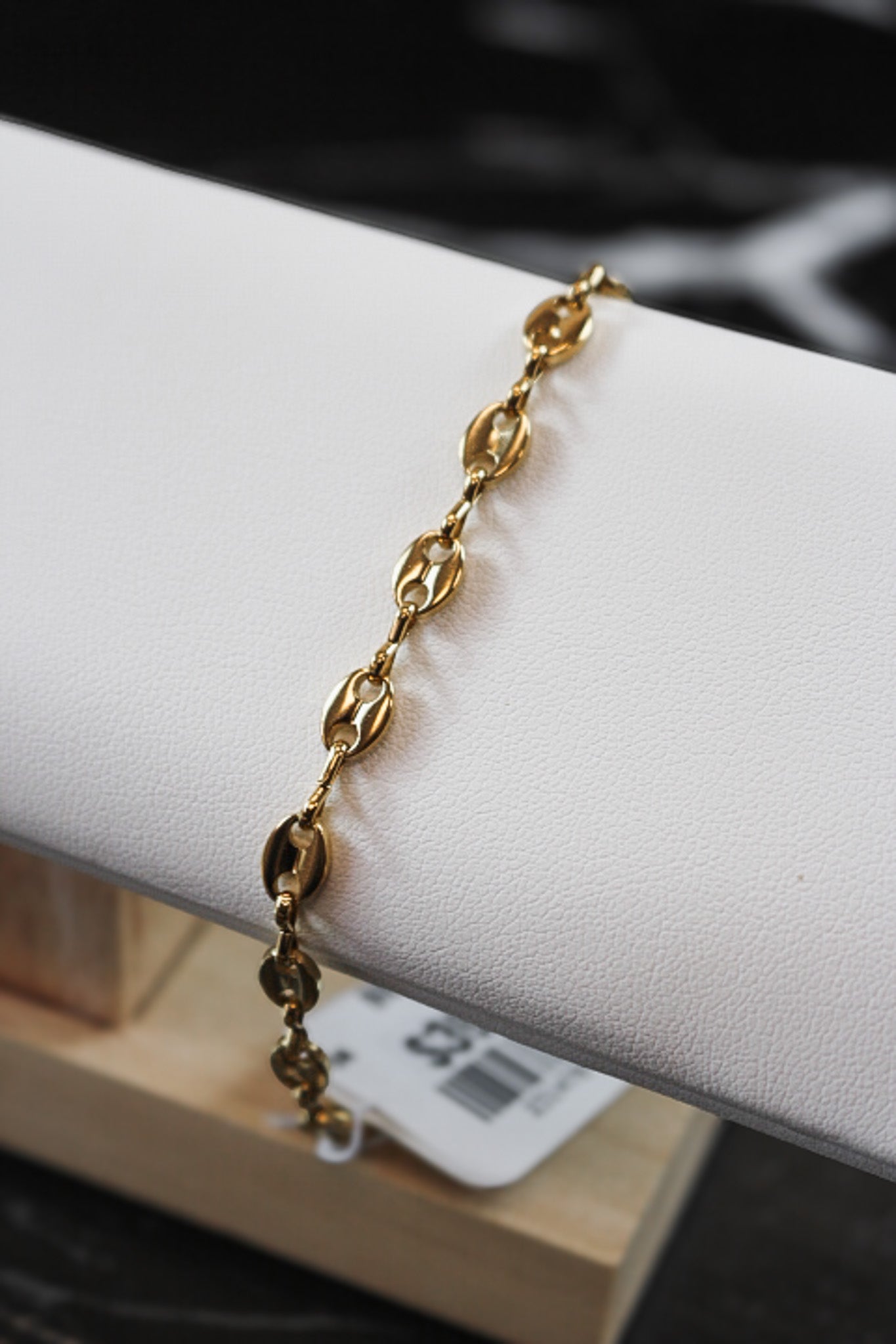 Waterproof Gold Millie Coffee Bean Bracelet