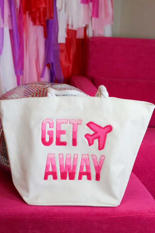 Boucle Word Tote Bag -2 Colors