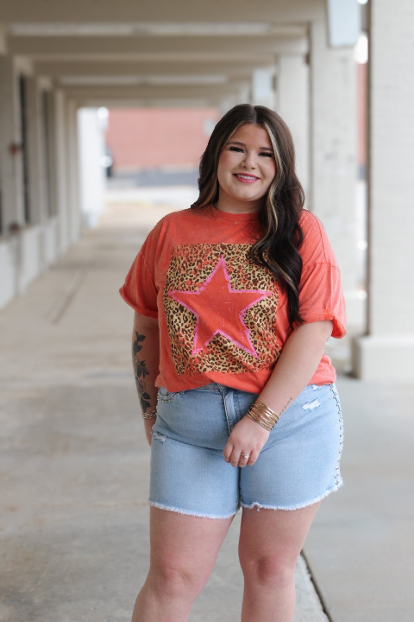 Prowess High Rise Studded Vervet Denim Shorts