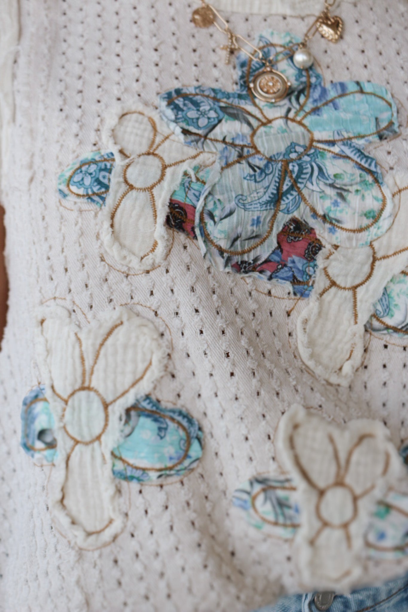 Move With Purpose Cream Floral Top