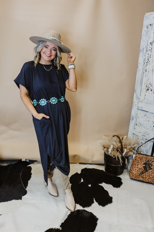 Angel Ranch Ladies Belt Flower Concho Turquoise Belt