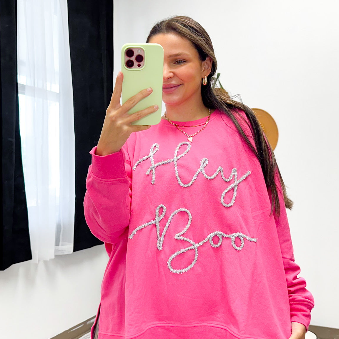 Mud Pie Halloween Sparkle Sweatshirt