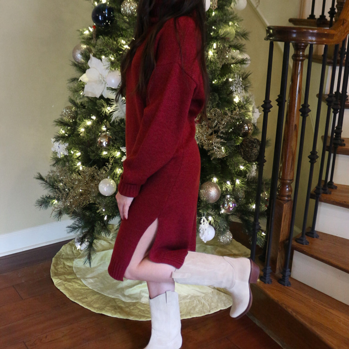 Making Plans Sweater Dress