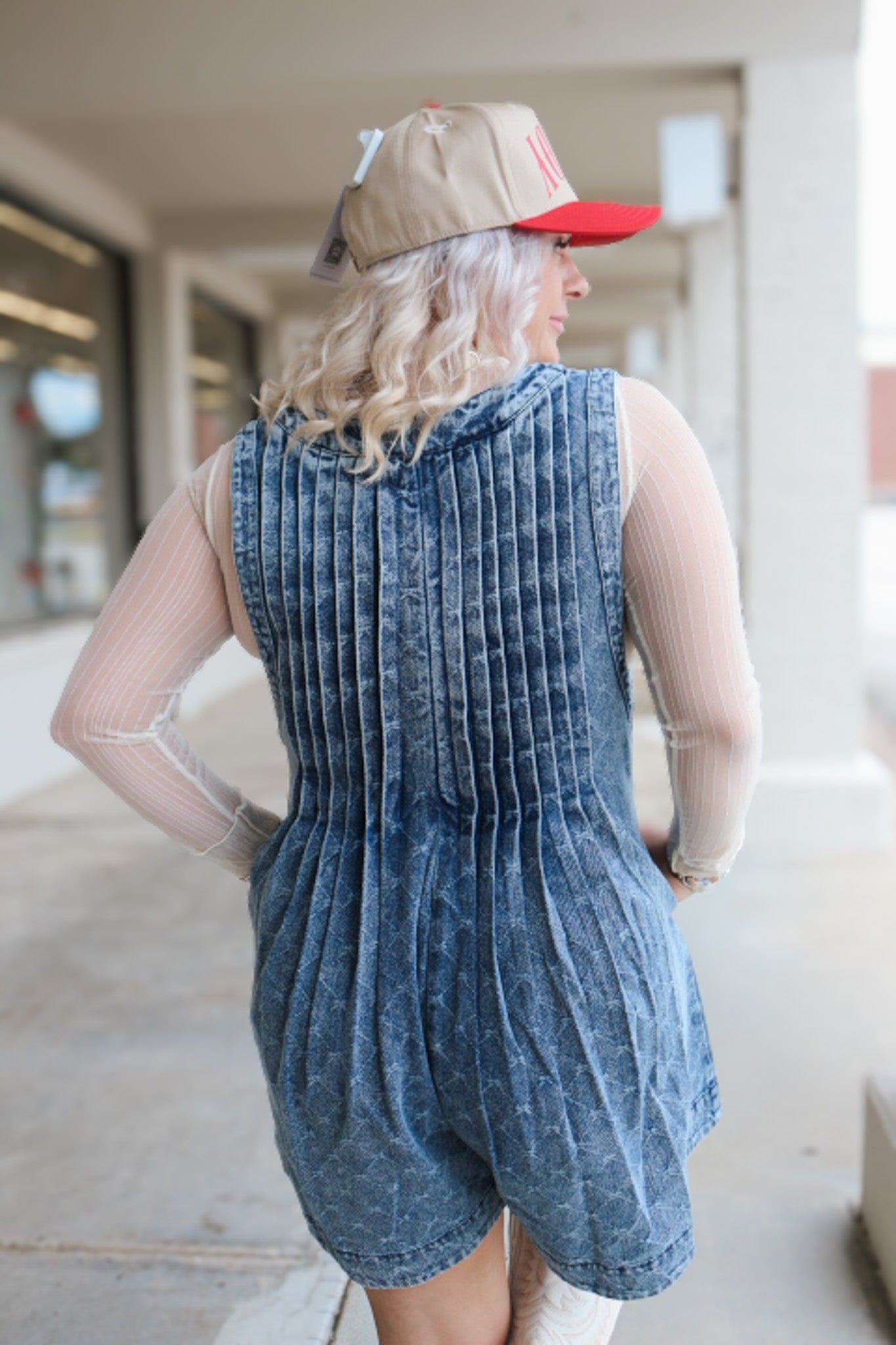 Living My Dreams Denim Romper