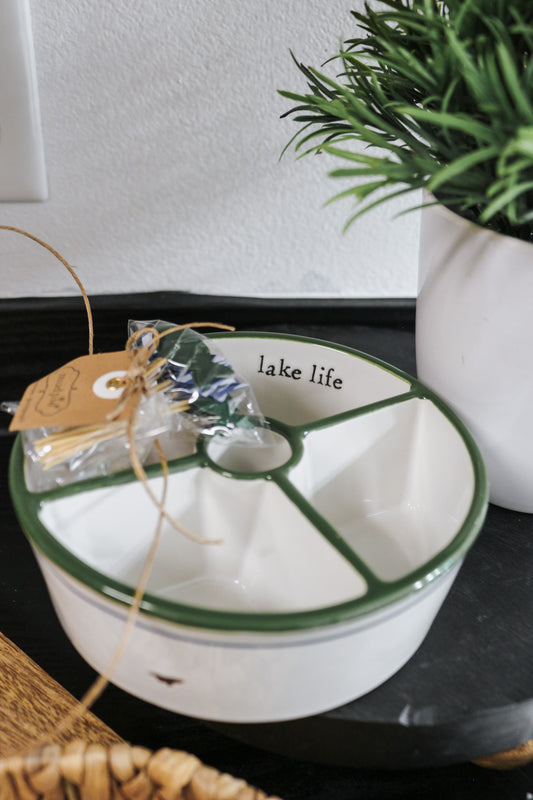 Lake Life Tidbit & Toothpick Dish Set