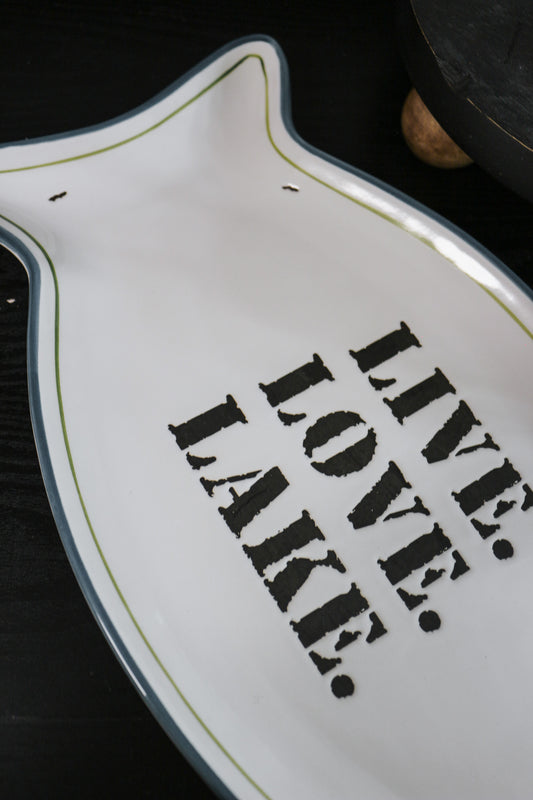 Live Love Lake Platter Dish