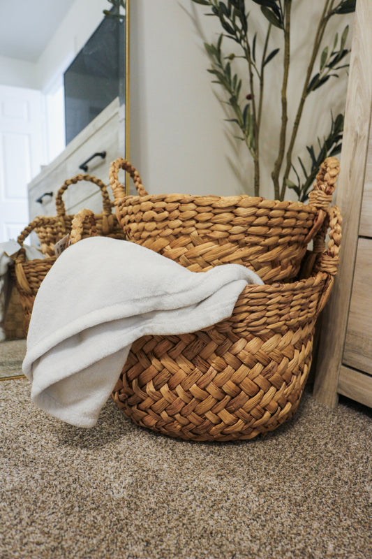 Chunky Woven Basket- Medium