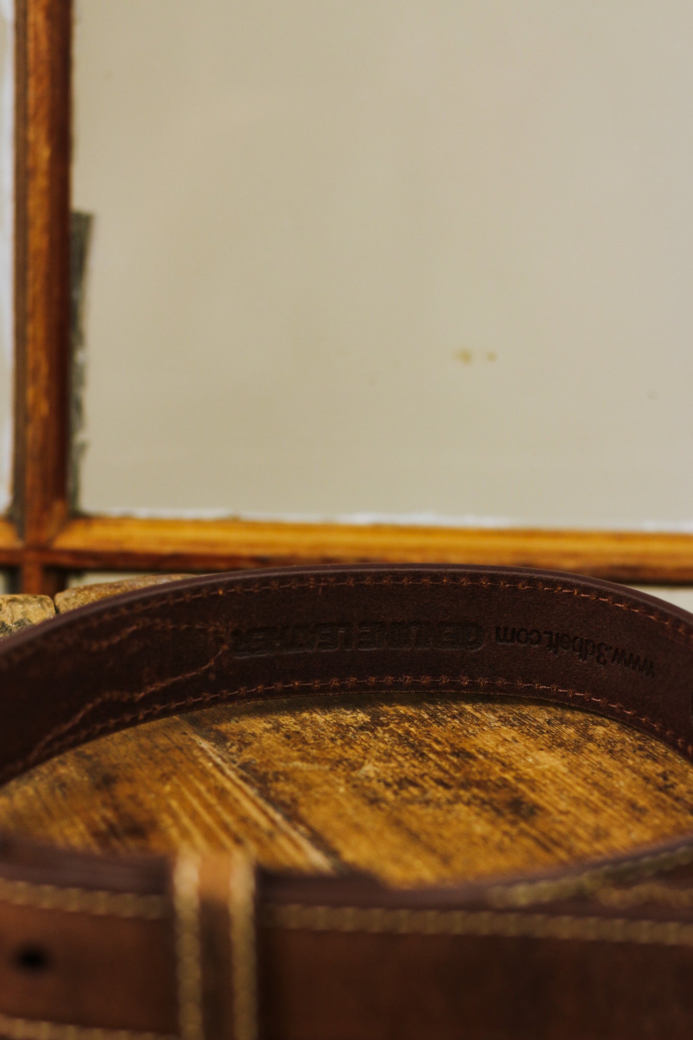 Boy's 3D Longhorn Buckle Western Brown Belt