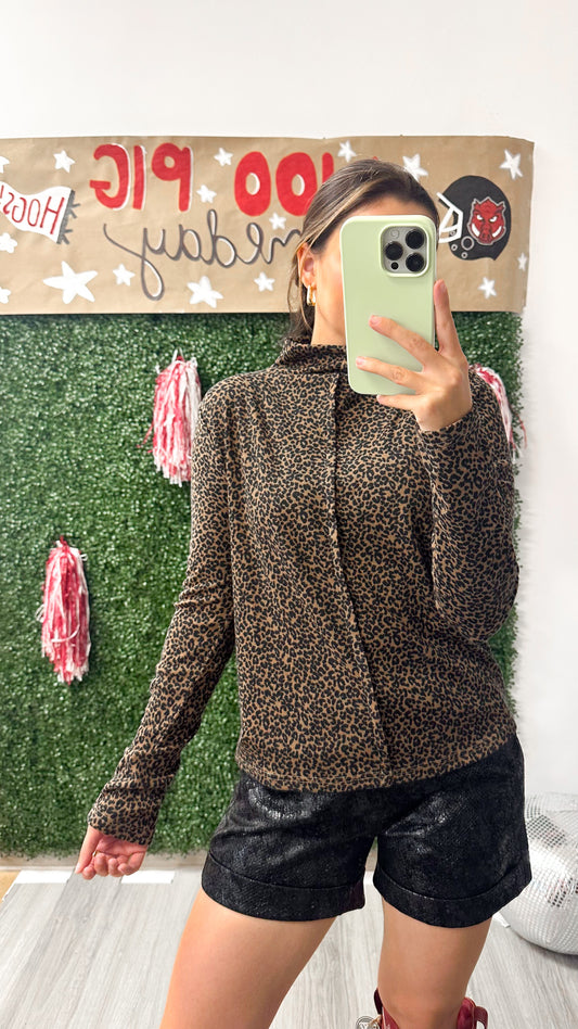 Too Much Pressure Leopard Top