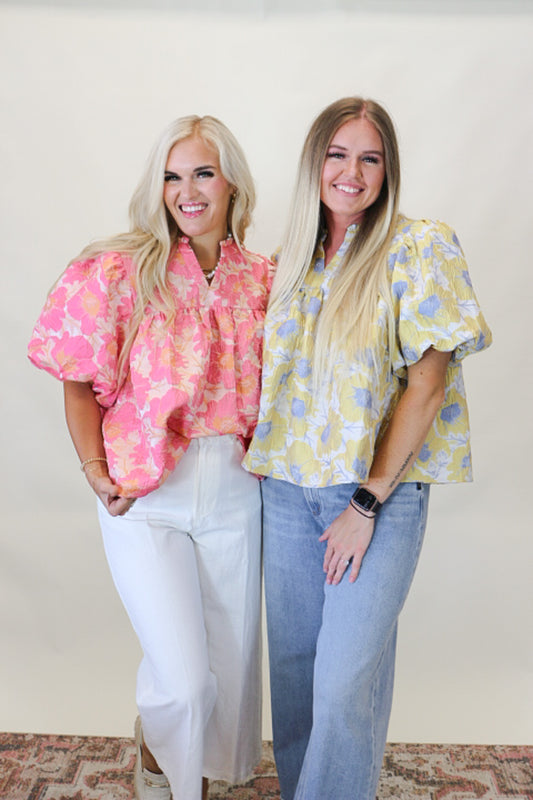 Blossom Beauty Floral Babydoll Blouse -2 Colors