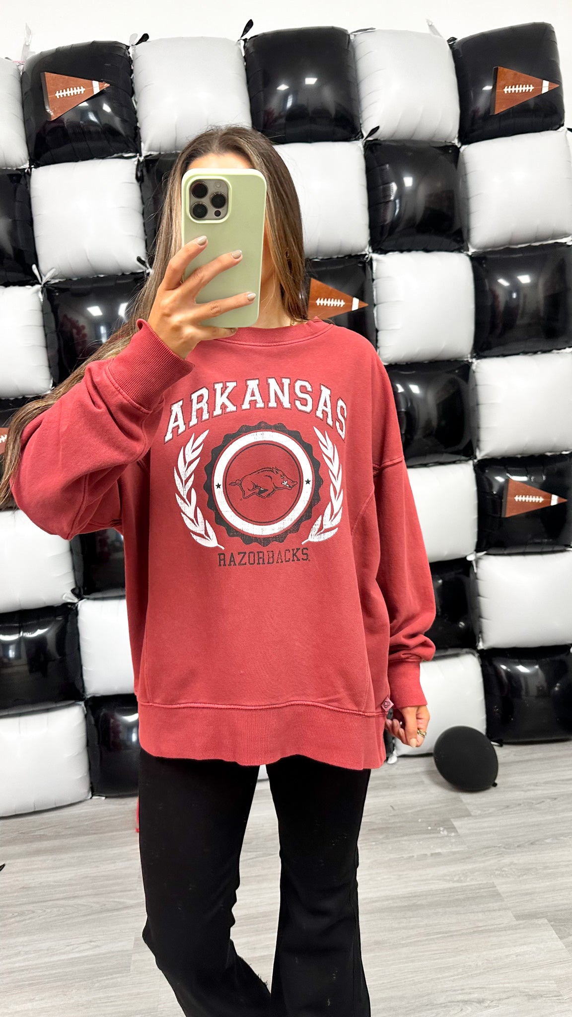Red Arkansas Razorback Sweatshirt