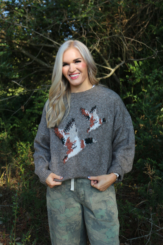 Full Of Attitude Flying Mallard Sweater -4 Colors