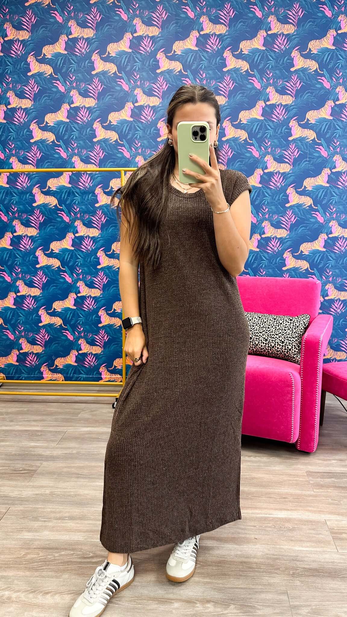 Diva Alert Knit Chocolate Brown Set