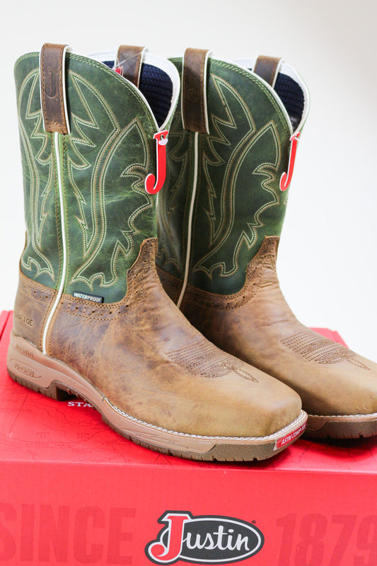 Justin Men's 'Nano Composite Toe Oil And Slip Resist Boot