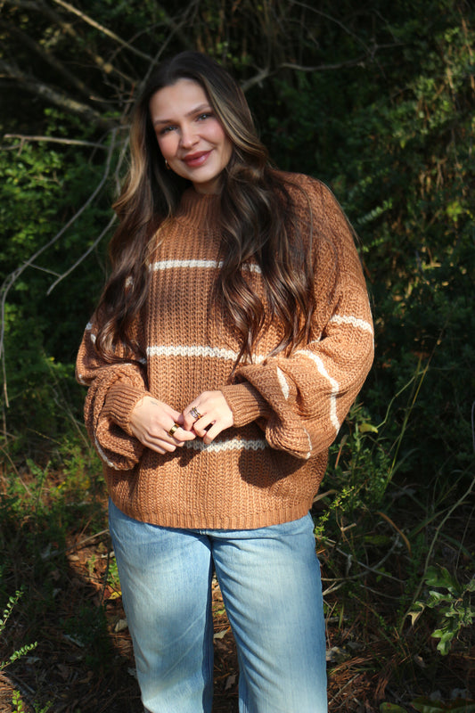 True To Your Word Stripe Knit Sweater -2 Colors