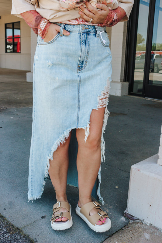 Out Of The Blue Denim Skirt
