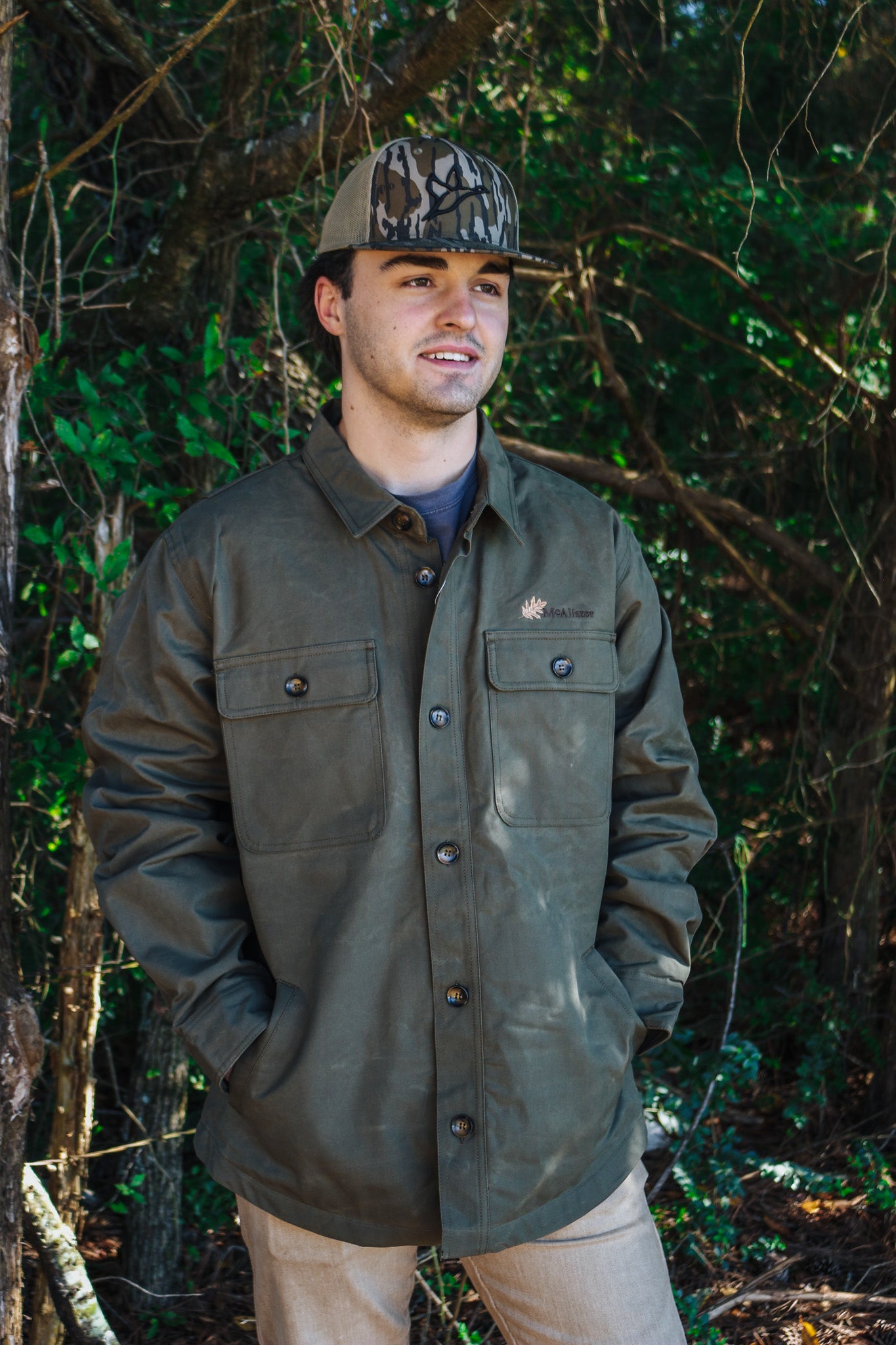 Drake McAlister Waxed Cotton Olive Green Jacket – Dales Clothing Inc