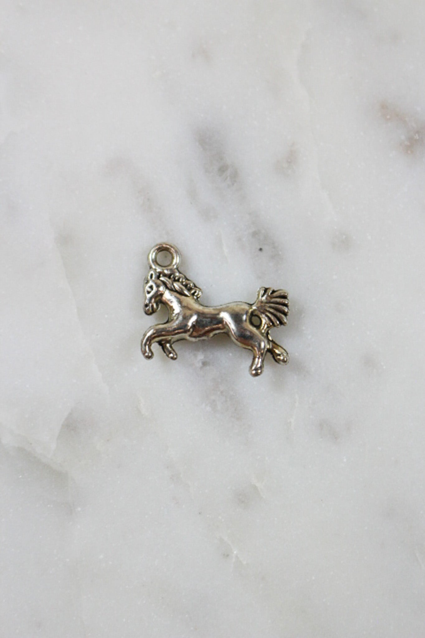 Silver Horse Charm