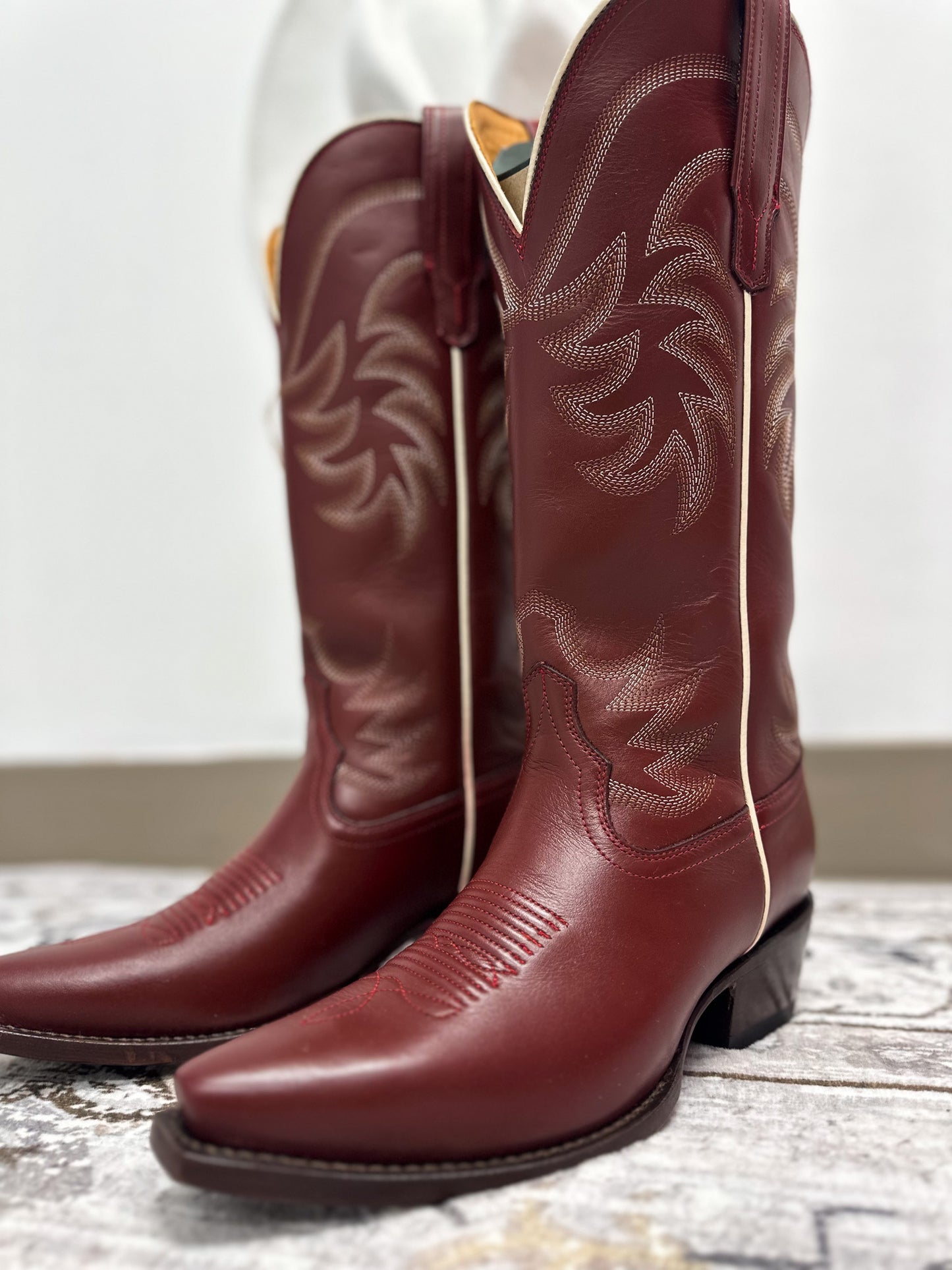 The Annie Scarlet Cowhide Women's Boot by Tecovas