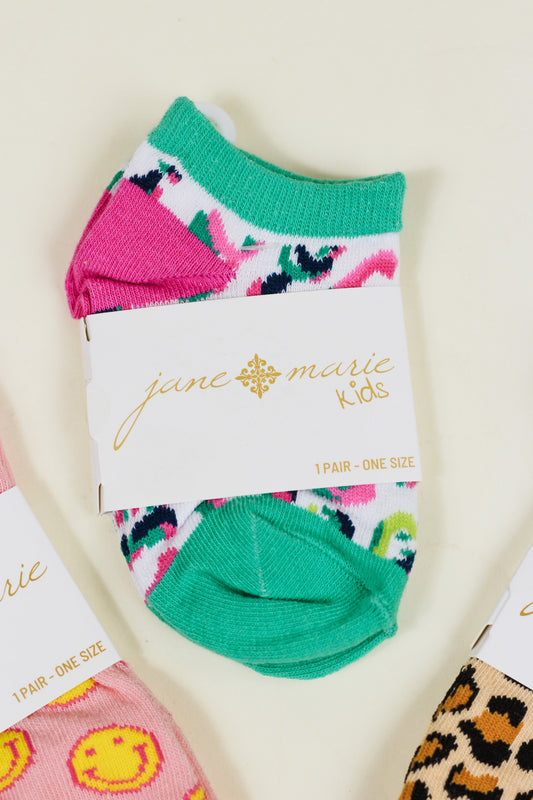 Multi Leopard Kids Socks