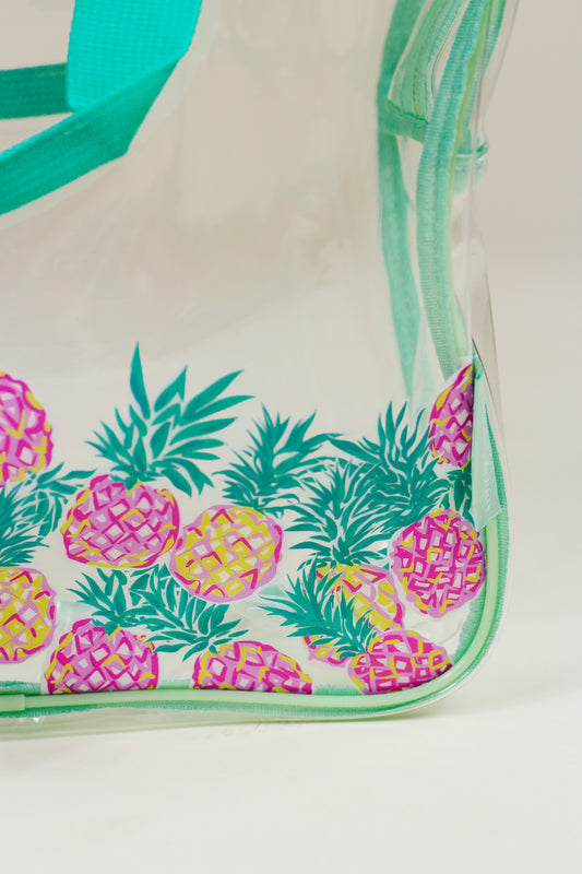 Mint Pineapple Clear Lunch Bag