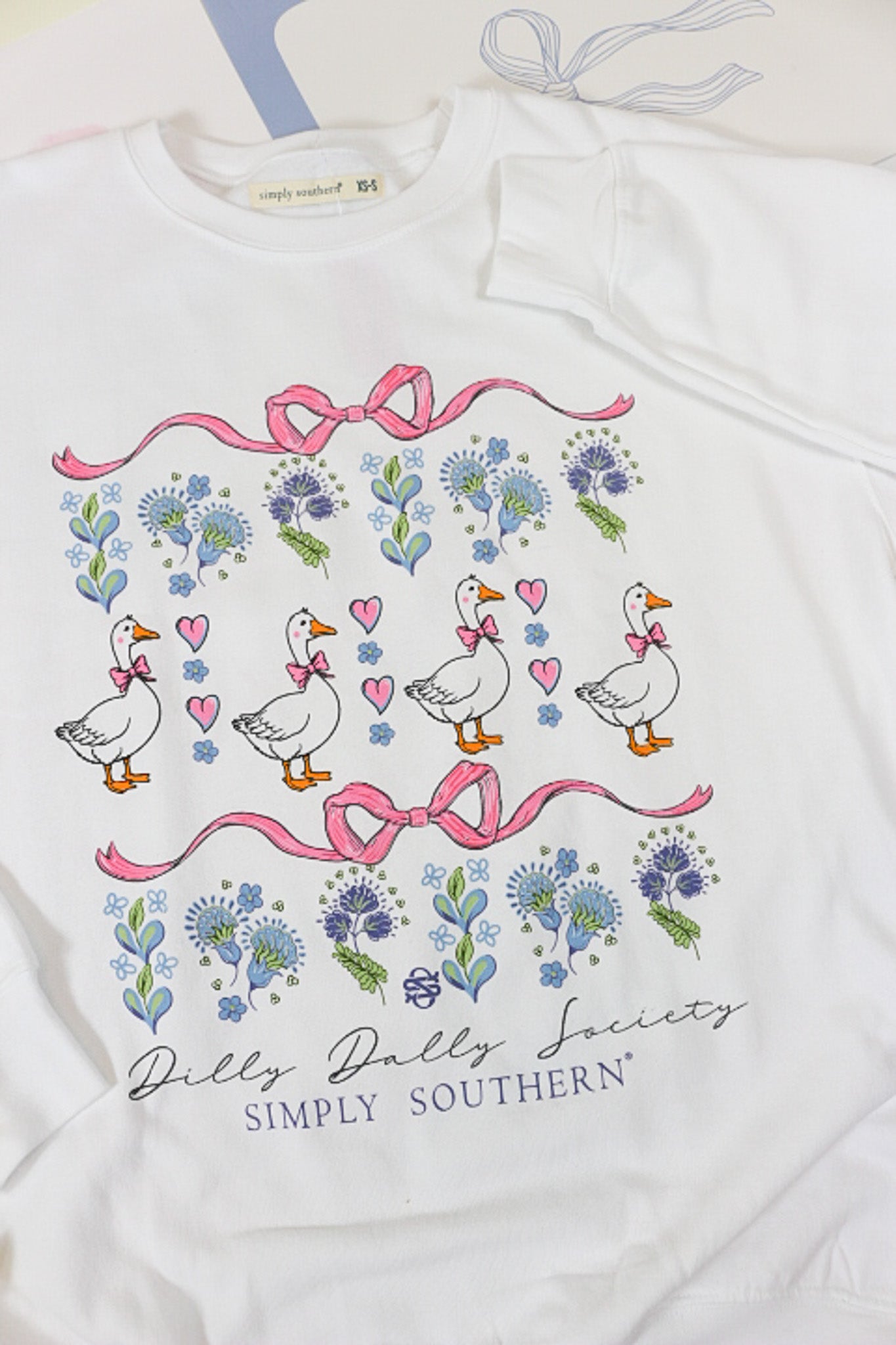 YOUTH Dilly Dally White Sweatshirt