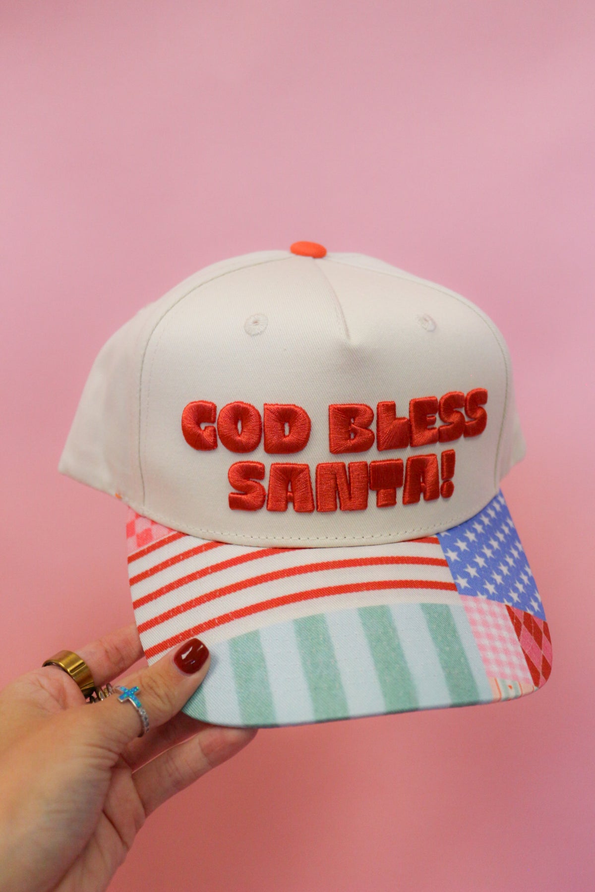 God Bless Santa Women's Trucker Hat