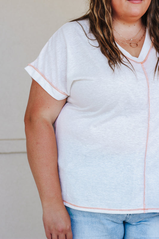 Keeping It Comfy Off White Top