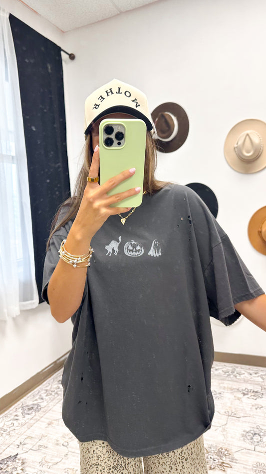 Halloween Trio Black Graphic Tee