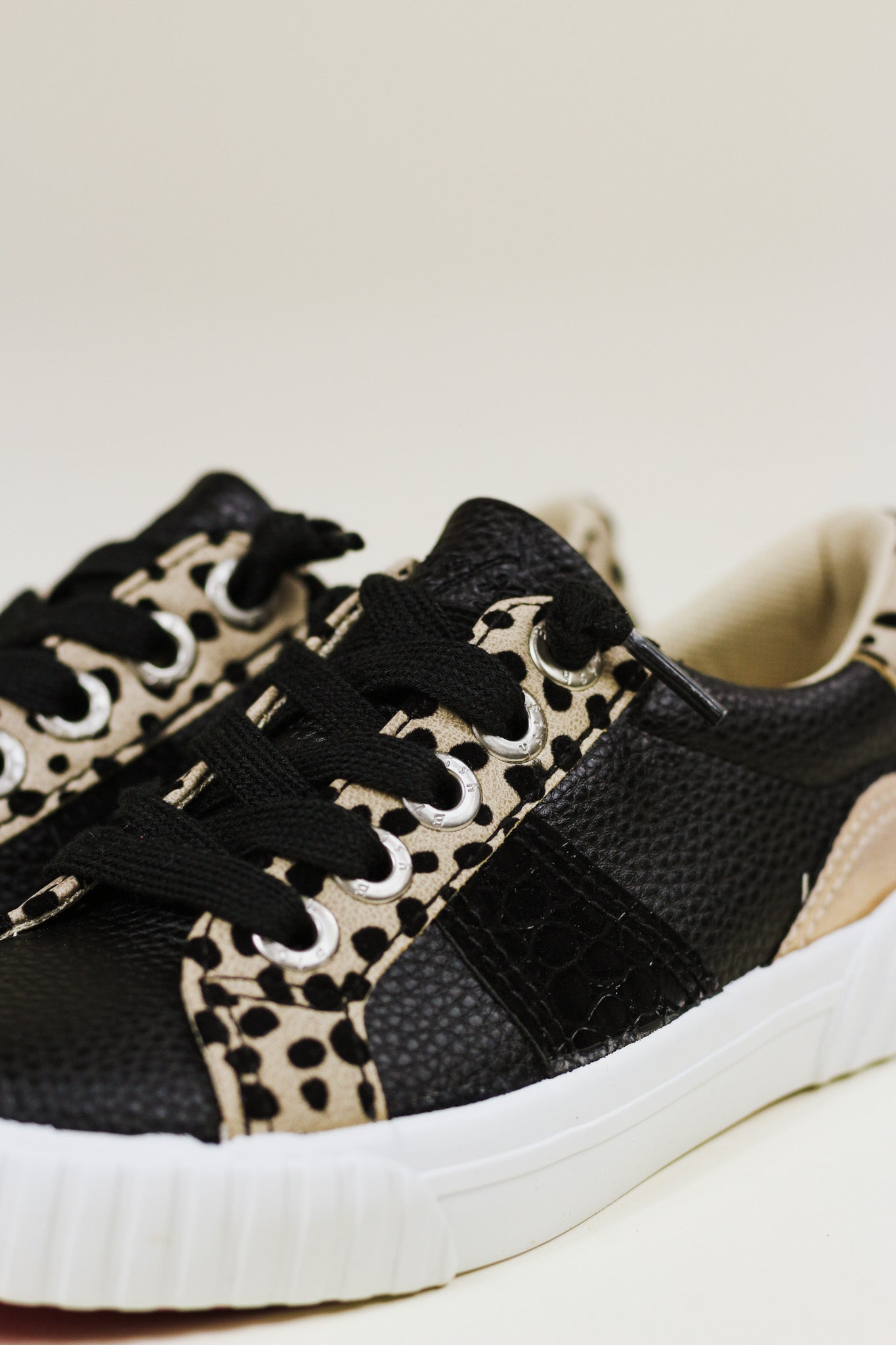 Kids Wave Black and Leopard Sneaker By Blowfish