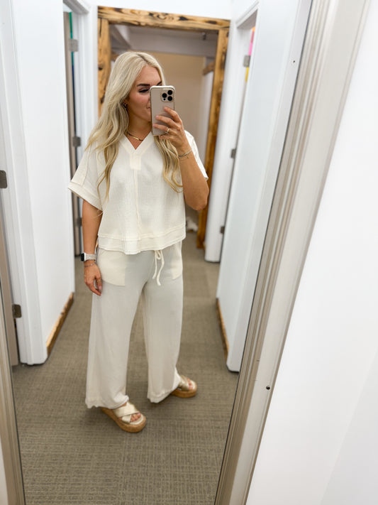Salty Style Ecru Pant Set