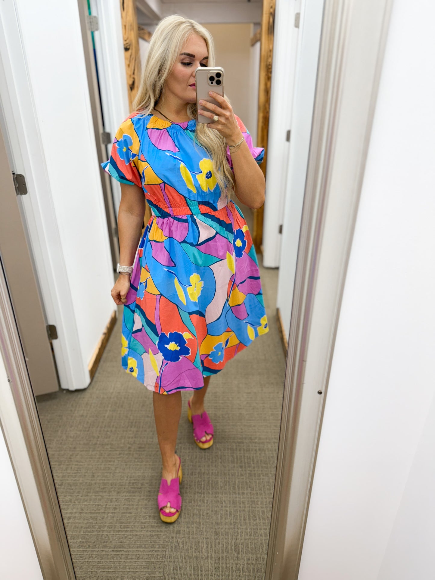 My Next Journey Coral Blue Dress