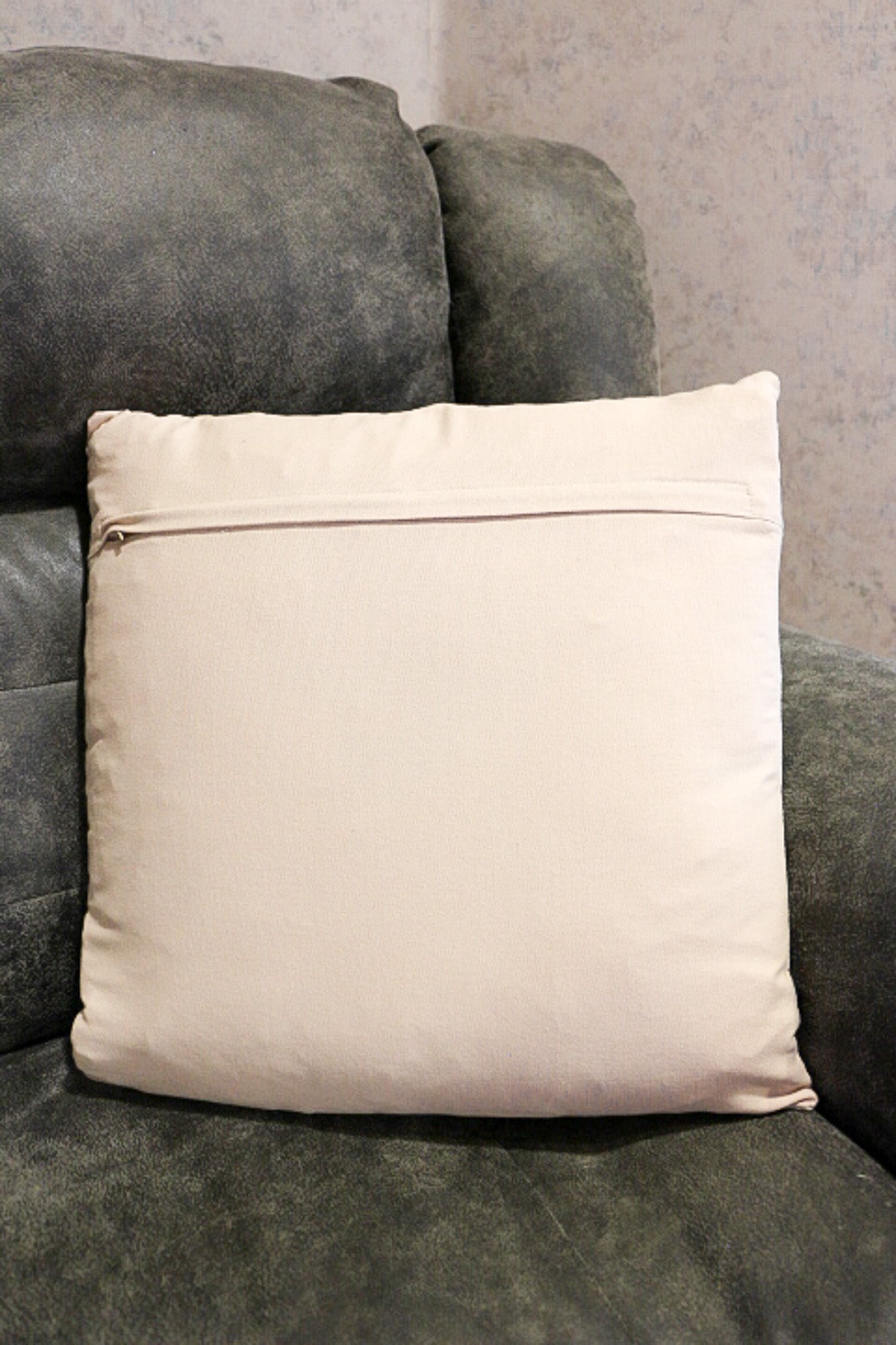 Cream Orange Embroidered Pumpkin Pillow